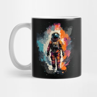 Space Astronaut Watercolor Painting Abstract Art Mug